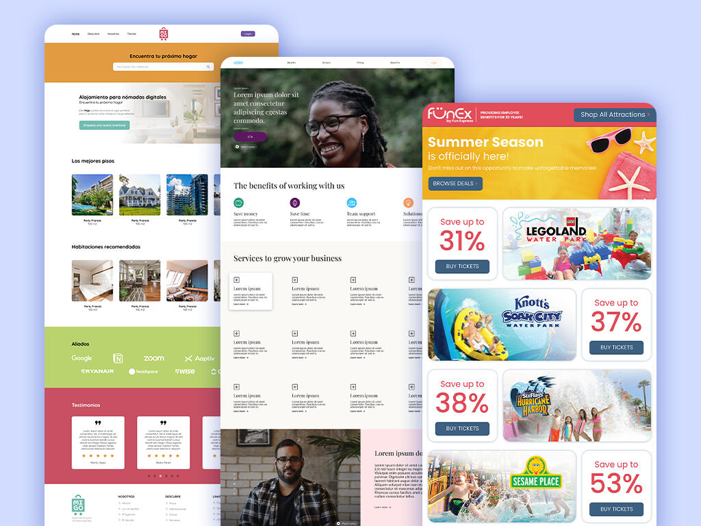 UX/UI - Landing Pages